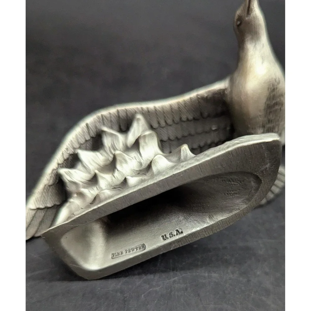 Seagull Bird In Flight Figurine by H.Wilson Limited Edition Lance Fine Pewter